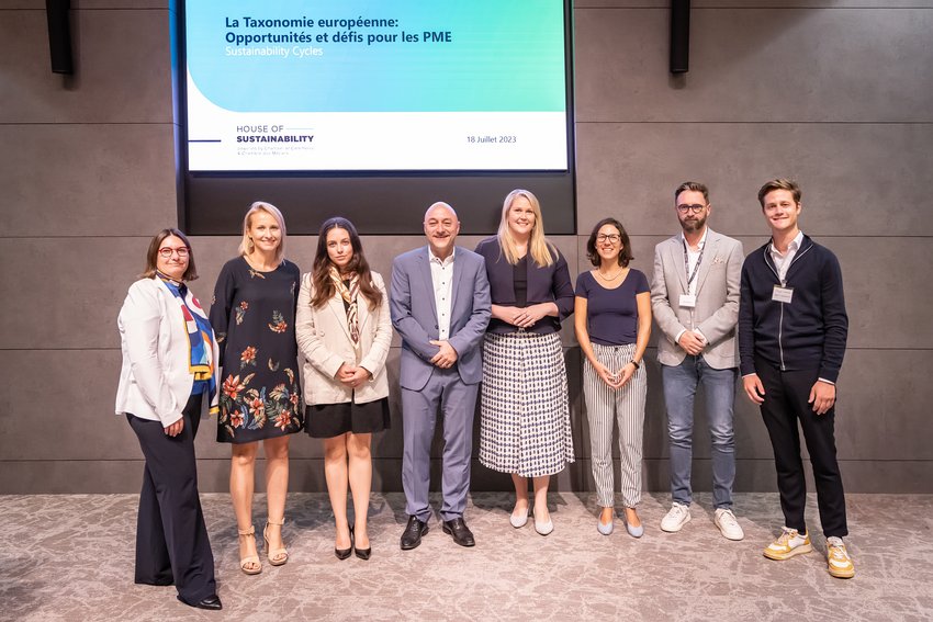 Les intervenants de la conférence sur la taxonomie