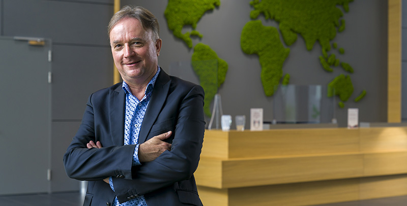 Paul Schockmel, CEO
L’entreprise IEE est installée depuis deux ans au sein du Luxembourg Automotive Campus, à Bissen. Les locaux, flambant neufs, ont été peu utilisés pour le moment, pandémie oblige, mais attendent le retour progressif des employ